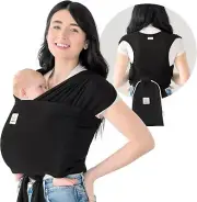 KeaBabies D-Lite Baby Wrap Carrier, Adjustable Newborn to Toddler