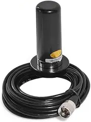 [Lockmaner] Dual Band VHF UHF 143MHz 444MHz Car CB Mobile Radio -259 Magnetic Base Antenna