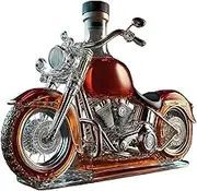Red Wine Decanter | Motorcycle Glass Whisky Decanter Bottles,Liquor Bottle Vintage Desk Decor for Home Kitchen Restaurant Boyfriend Vodka Whisky Champagne Men
