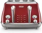 Icona Capitals 4 Slice Toaster CTOC4003.R, Reheat, Cancel and Defrost Functions