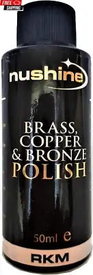 Nushine Brass, Copper & Bronze Polish 50Ml - Ecofriendly, Solvent Free & Contain