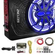 Premium 10" Under Seat Subwoofer with Built-in Amplifier - Powerful 1200W Sound