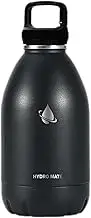 Hydro Mate Extra Large Stainless Steel Water Bottle (Black, 2600ml) - Double Wall Vacuum Insulated, Long Hours Temperature Retention, Anti-Sweat, BPA-Free Lid, Durable Powder Coating…
