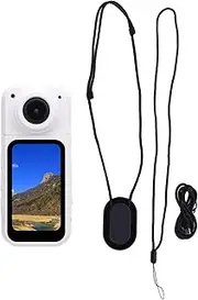 2.7K Mini Body Camera, Thumb Size Wearable Action Recording Body Cam 1.47in Screen APP Preview 180° Rotating Lens Sports Camera for Travel Fishing Pet Walking Outdoor