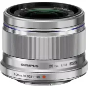 Olympus M.Zuiko Digital 25mm f/1.8 Lens Silver