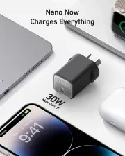 Anker Nano 3 511 30W GaN USB-C Wall Charger (Black)