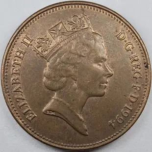 英國 2便士硬幣 年份隨機