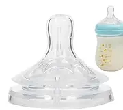 Uoqpty Milk Bottle Pacifier - Toddler's Petal Milk Bottle Pacifier - Soft and Elastic Teether Toy for Camping, Home, Travel, Picnic