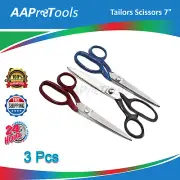 3x HEAVY DUTY TAILORS SCISSORS ADJUSTABLE HANDLE Color RED, BLACK, BLUE SEWING
