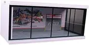 1:64 Scale Parking Lot Display Case Diecast Car Display Vehicle Scene Toy for Diecast Car, Graffiti Wall