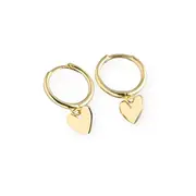 ANYCO Earrings Gold Plated Minimalist Love Heart Tassel Stud For Women Girl Teen Fashion Stylish Accessories Jewelry Gifts