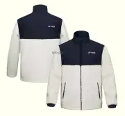 YONEX 24F/W Unisex Fleece Jacket Badminton Sports Jacket Top Ivory NWT 243JJ007U