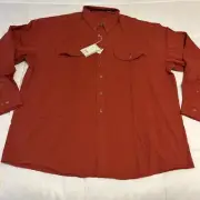 Vintage Victor Emmanuel Button Down Shirt Men’s Size Xl NWT Burnt Orange 90’s