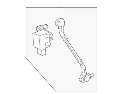 Genuine Land Rover 2006-2009 Range Rover Ride Height Sensor Front Right LR020627 (for: Land Rover)