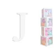 White Cardboard Letter J (Pack of 2)