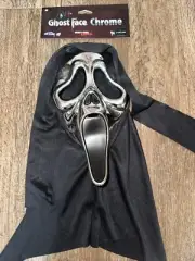 FunWorld Officially Licensed Ghost Face Chrome Plated Mask