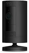Ring Stick Up Cam Battery by Amazon | HD Outdoor Wireless Home Security Camera System with Two-Way Talk, Black | Works with Alexa