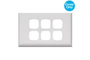 HPM Excel 6 Gang Light Switch White Cover | XL770/6PLWE