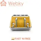 Icona Capitals TOASTERS 4 Slice Yellow