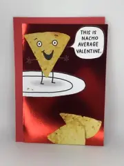Hallmark Happy Valentine's Day SHOEBOX Card Funny Nacho Chip Queso Friend Family