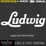 LUDWIG #2 - Vinyl Decal / Sticker drums drumkit