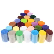 30 Rolls Pre Cut Embroidered Yarn Set Child Handcrafts Precut Crochet Kits