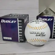 2 - Dudley Thunder Gold Heat COR.44 WS-12RF-80 Softballs NEW Vintage 1994 Spald