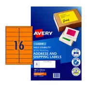 Avery Laser Label Org L7162 16Up Pk25 35972