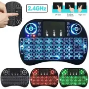 Wireless Mini Keyboard 2.4G with Backlit Touchpad PC Android TV Media Box