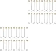 COHEALI 50 pcs Wool Dauber Brush Wool daubers Large Wool Daubers for DIY Crafts Projects Wool daubers Small Leather Craft Sponge Daubers Leather Tooling Wool Ball Brush Metal Edge sealant