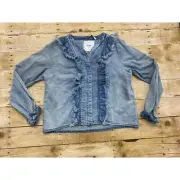 NWOT One Teaspoon Girls Jean Shirt Sz 10-12