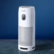 1x Devanti Air Purifier 4-Layer HEPA Filter White