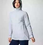 Women's Columbia Switchback II Jacket Lined Long Cirrus Gray Lightweight XL NWT