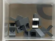LEGO Parts - Dark Bluish Gray Slope 45 2 x 1 w Cutout - No 28192 - QTY 10