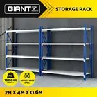 Giantz 4Mx2M Garage Shelving Warehouse Rack Pallet Racking Storage Shelf Grey