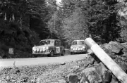Carolyn Tyler and Sheila Tyler Mini Cooper lead Rauno Aaltonen 1966 Old Photo
