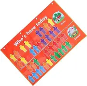 BUGUUYO Portable Attendance Pocket Chart for Classroom Management Boys and Girls School