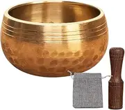 Mindfulness Bowl - Tibetan Singing Supplies Set Hand Hammered Sound Prop For Yoga Meditation Mindfulness Chakra Balancing | Tibetan Singing Bowl