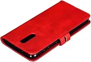 [nh] Case Nokia 3.2 Leather Case, Luxury Leather Wallet Flip Cover [with Screen Protector] with Viewing Stand and Card Slots Shockproof Cover, for Nokia 3.2 - Blue