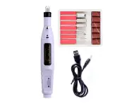 Portable Nail Polisher Mini Nail Machine Pen Mini Electric Nail Polisher Nail Tool Set