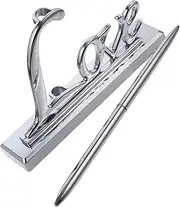 Tofficu 3pcs Plated Metal Love Pen Holder Wedding Signing Pen Set for Guest Signature