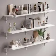 Set Of 3 Wall Floating Shelves Shelf Wood Bathroom White Extra Long 36 Inch