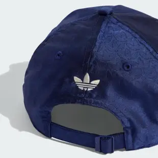 【adidas 愛迪達】帽子 棒球帽 運動帽 遮陽帽 CAP TREFOIL AOP 藍 IC2094