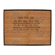 When Youre Dead You Dont Know - Funny Novelty Doormat Man Cave Floor mat
