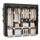 Wardrobe Closet, 67.3 Inch Portable Closet for Hanging Clothes, 25mm Steel Tu...