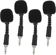 Yardwe 4pcs Mini Recording Microphone for Pc Laptop Noise Reduction Design Portable Easy to Use