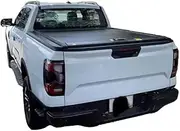 ALCYBD Prevent Dust and Water Hard Aluminum Retractable Pickup Truck Tonneau Bed Cover Manual Roller Lid Compatible for Mitsubishi Triton(Electric Lock)