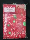 New Holiday Time Tablecloth Christmas Holly Jolly Peace Joy 60” x 102” Rectangle