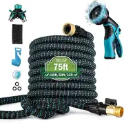 4X Stronger Deluxe Heavy Duty Expandable Flexible Garden Water Hose (50ft,75ft)