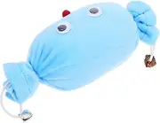TOBBOMEY Cute Candy Shaped Plush Cat with Interactive Bell Soft Durable Teething and Chewing for Kittens for Indoor Play and Home Decoration